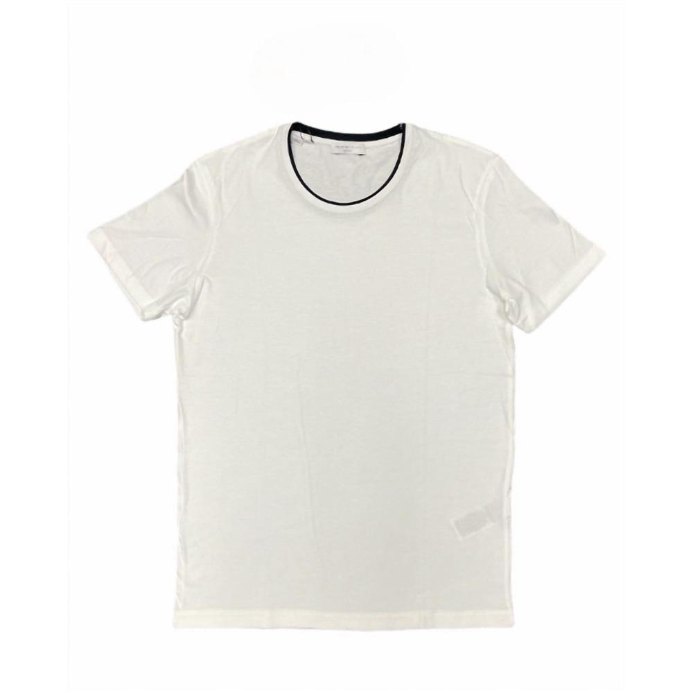 NEW SELECTED men's short sleeve o neck tee top in bright white